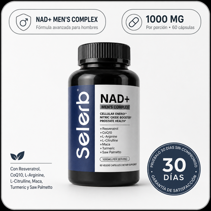 Selerb Power NAD+ | Vitalidad y Rendimiento Masculino